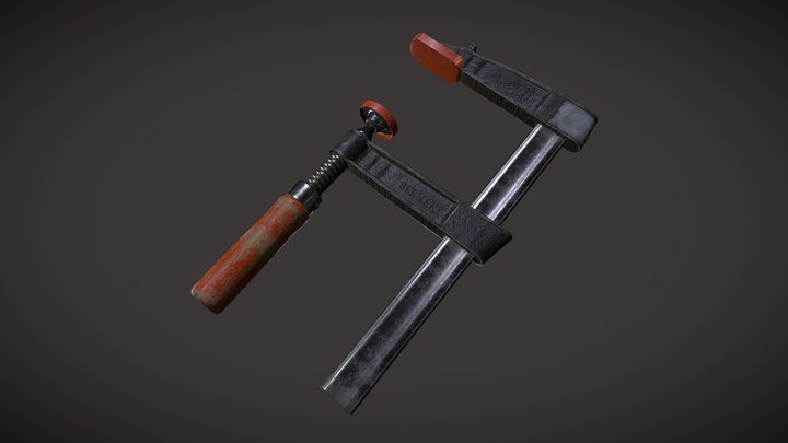 Jaw Bar Clamp -  Game Asset Pipeline 3D Model