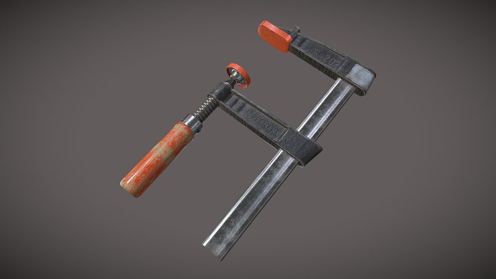 Jaw Bar Clamp -  Game Asset Pipeline 3D Model