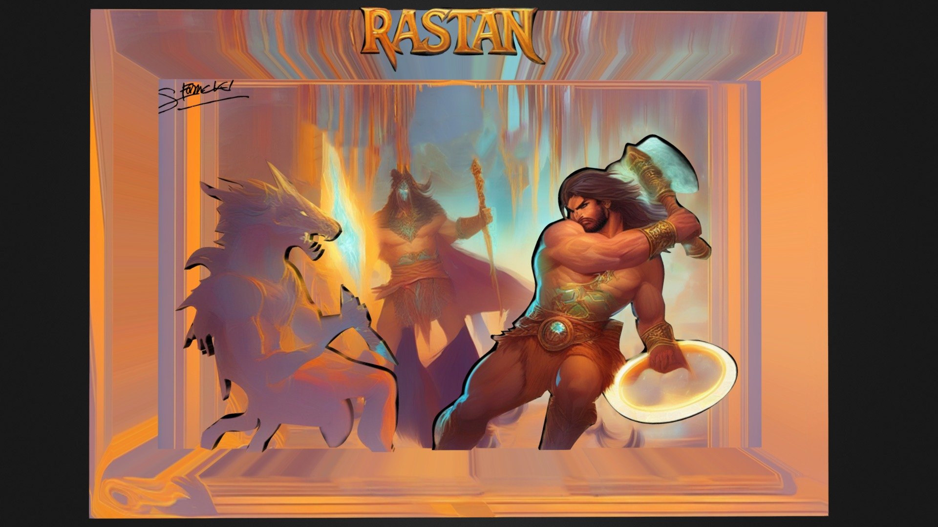 Rastan v2 Cadre 3d - 3D model by Art-Conan [c87376d] - Sketchfab