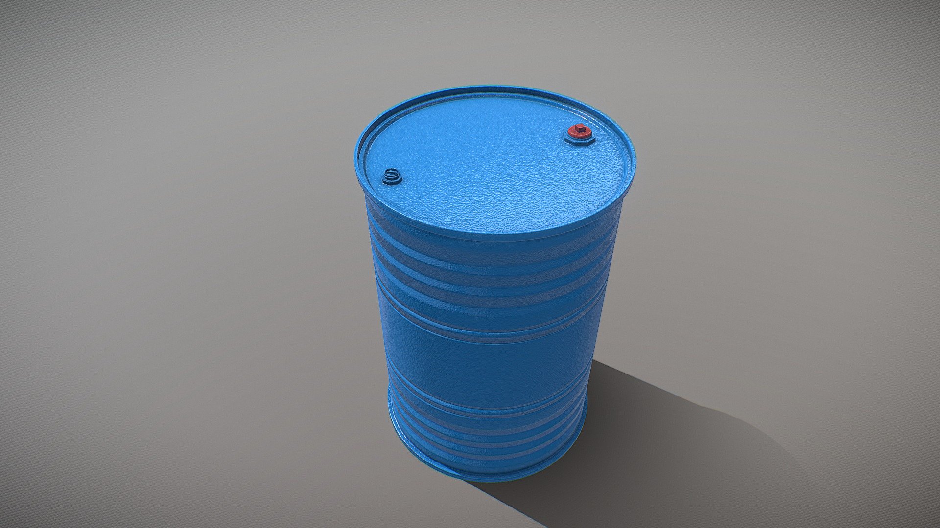 Low Poly Barrel 2