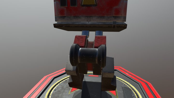 Terran Small Turret 3D Model