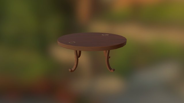 1940s Room - Table Asset 3D Model