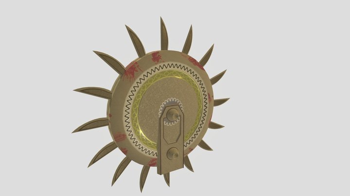 God of War Nieflheim Saw Trap 3D Model