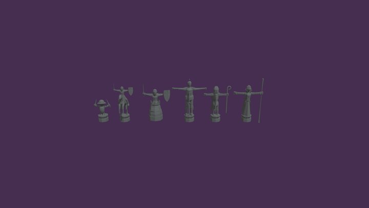 Like harry potter chess 3D Model