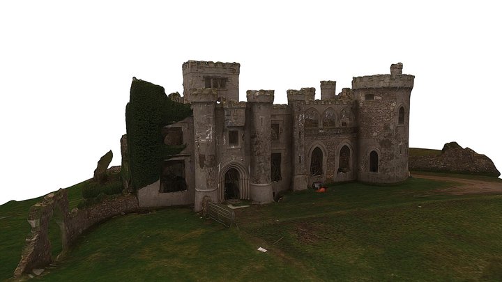 Wild Atlantic Way in 3D - Clifden Castle 3D Model