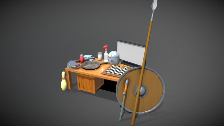 1 Month Blender Anniversary 3D Model