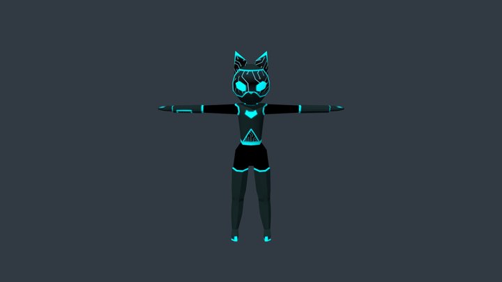 compulsory 1 - Feline Cybersuit 3D Model