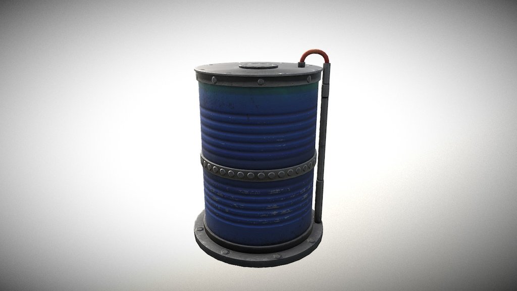 Low-Poly Tin Can Silo