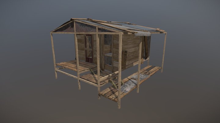 Old Shack 3D Model