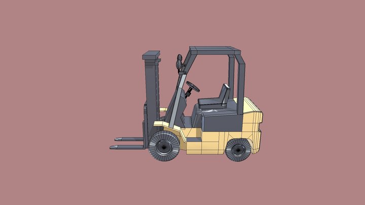 Forklift Machine Familiarization 3D Model