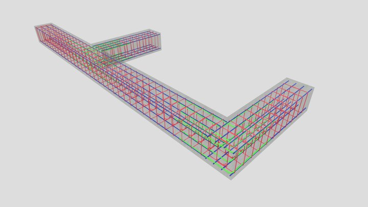 Армирование ростверка 3D Model