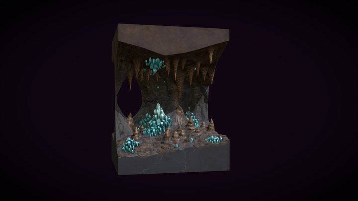 Crystal Cave 3D Model