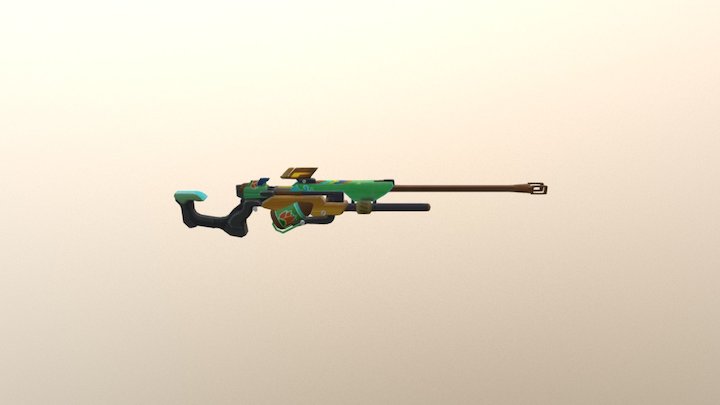Ana's Tal Skin Biotic Rifle 3D Model
