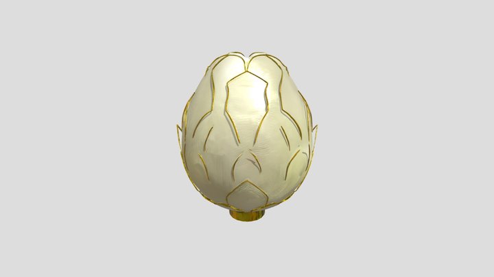 Decorative glass lamp shade 3D Model