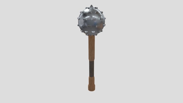 Simple Steel Mace 3D Model