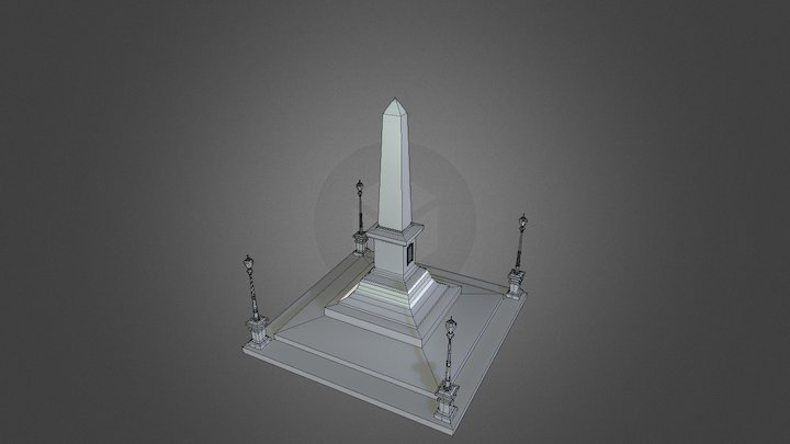 Obelisco Praça 7 3D Model