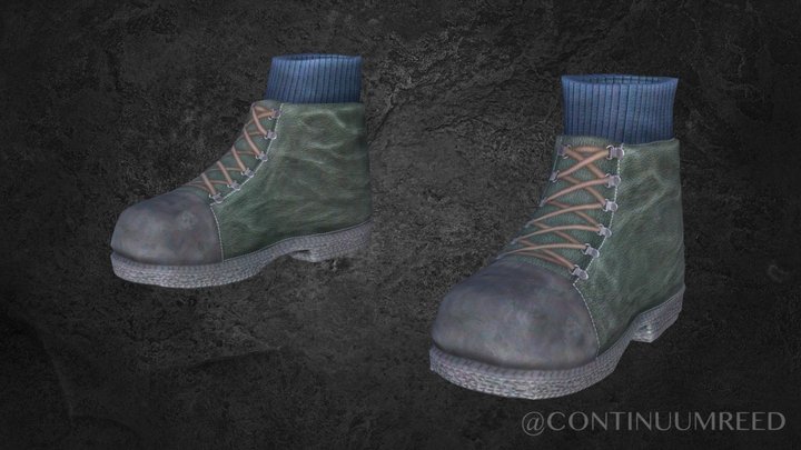 Boots: Scott Alt 2 - Game-Ready 3D Model