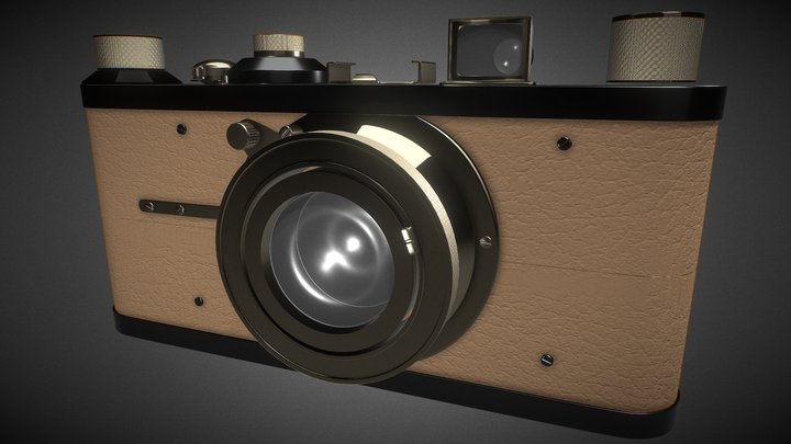 Câmera Fotográfica Antiga 3D Model