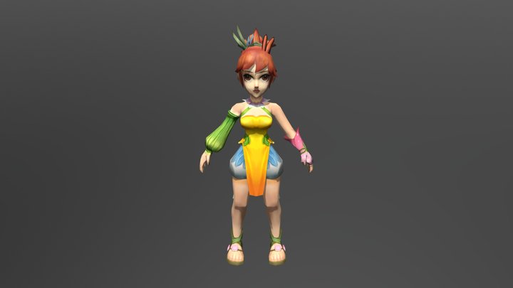 Girl-1 3D Model