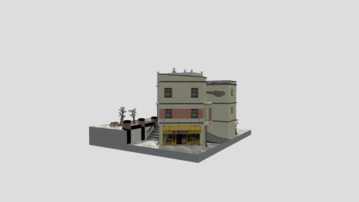 City Scene Tarifa 3D Model