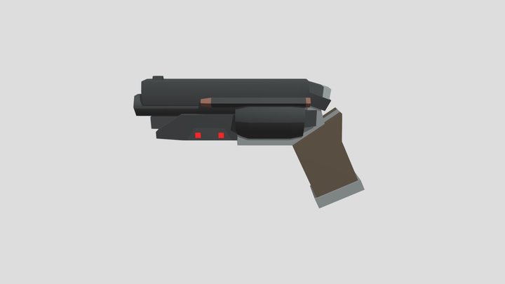 Project Wasteland - 5.56mm Revolver 3D Model