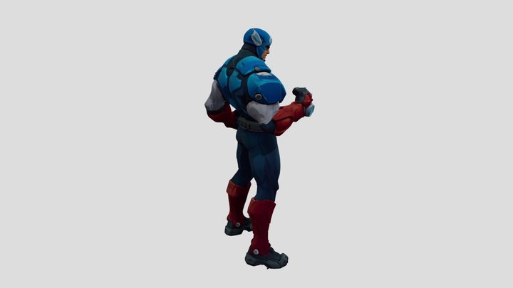 Rivals - Captain America 3D Model