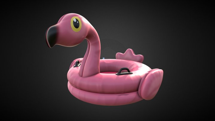 Inflatable Flamingo 3D Model