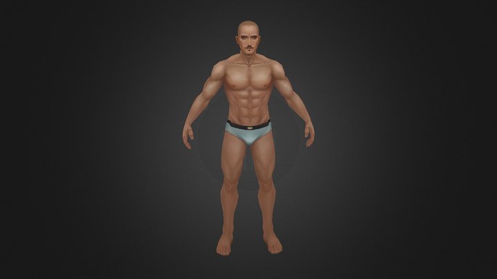 A male nude model Strong - 3D model by Kenny3Digital [c8825d6] - Sketchfab