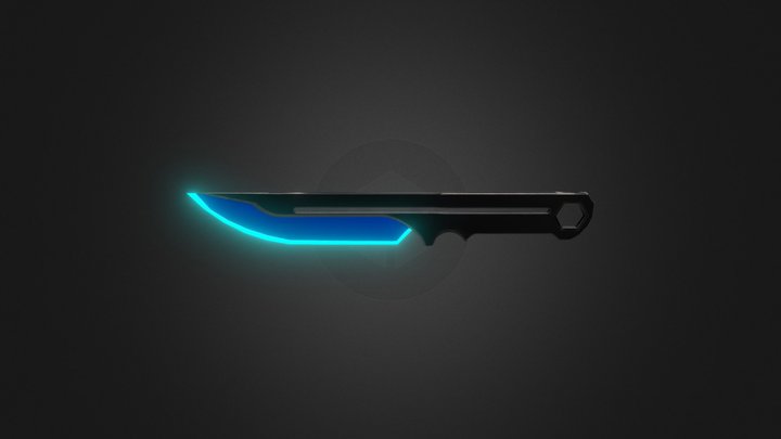 Cyberpunk Knife 3D Model