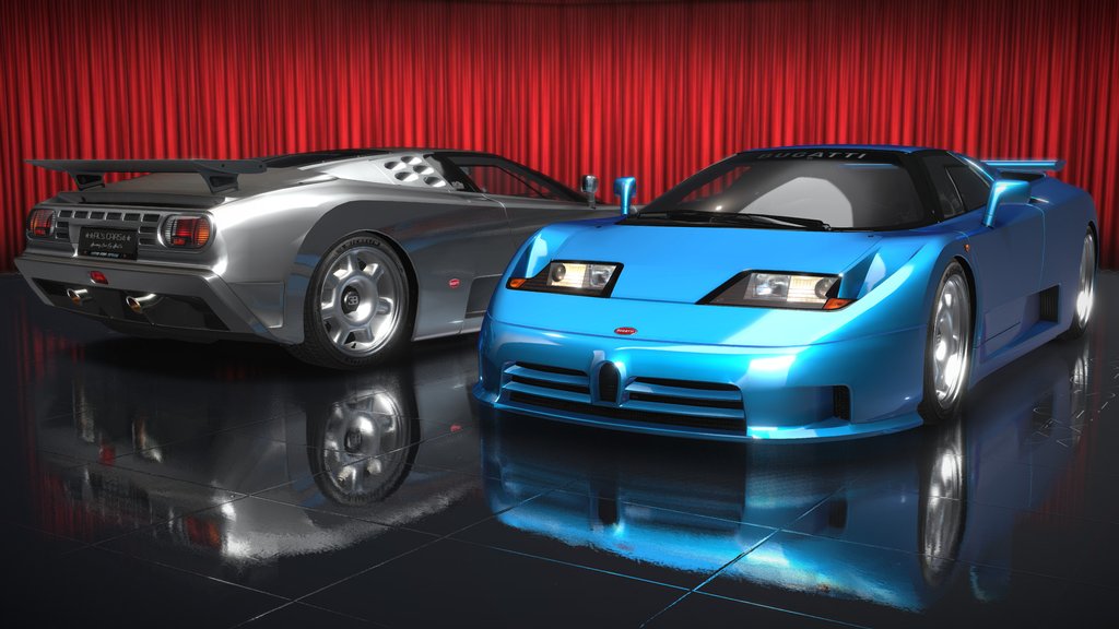 Bugatti EB110 SS ️🤍💙