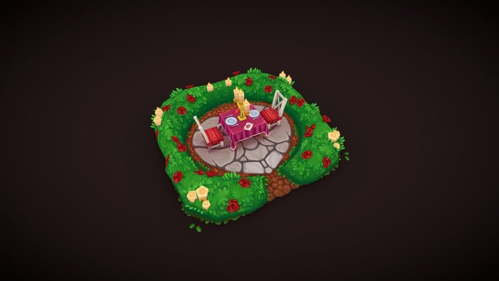 Candlelight Dinner 3D Model