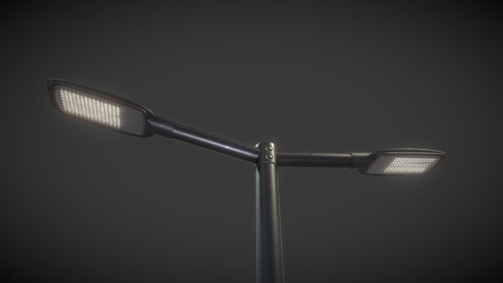 Street Light 12 (Pole 3) (Version 2) 3D Model