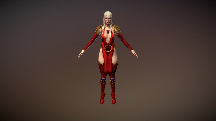 Kether Character Model 3D Model