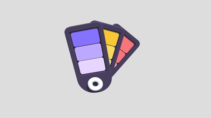 Color Palette 3D Model