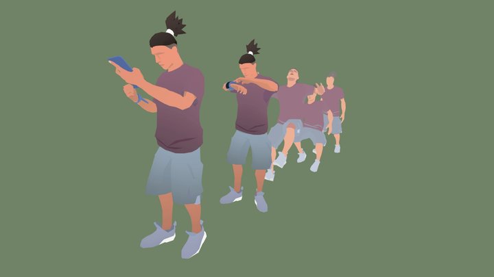 [Low Poly] Fitz Character 3D Model