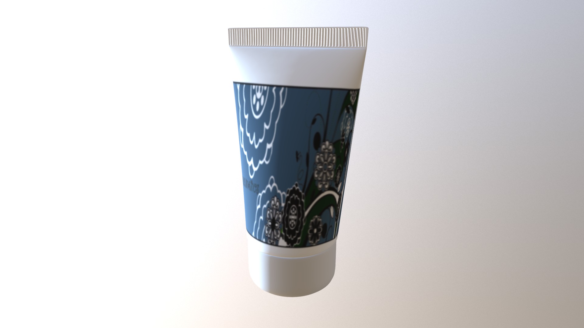 3D model Cream tube - This is a 3D model of the Cream tube. The 3D model is about a glass of milk.