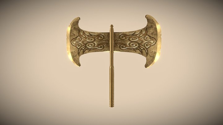 Labrys Ceromonial Axe 3D Model
