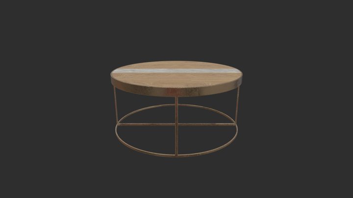 Round coffee table 3D Model