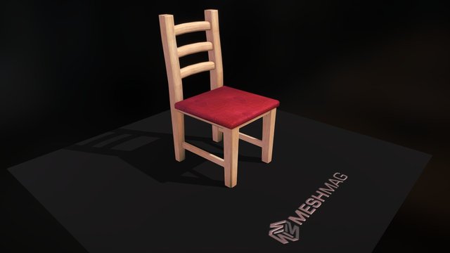 Szék textúrázás 3D Model