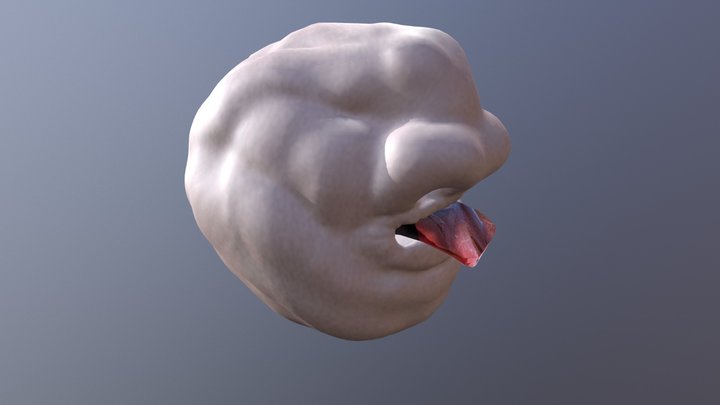SculptJanuary: Day 1 - Mouth and Nose 3D Model