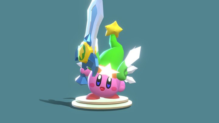 Ultra Sword Kirby 3D Model