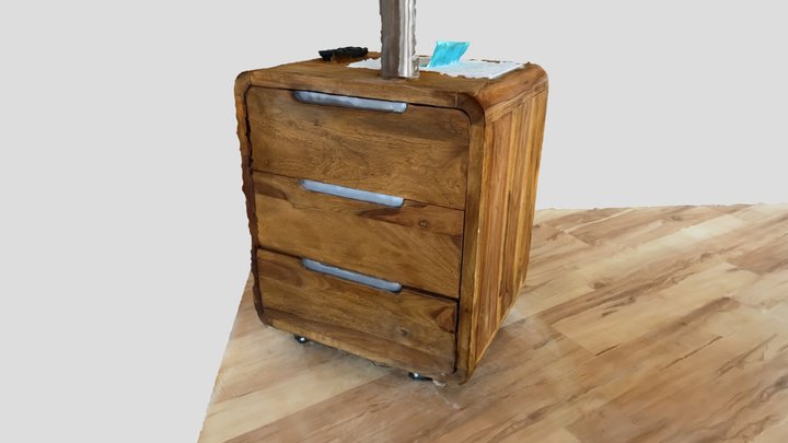 office container wood 3D Model