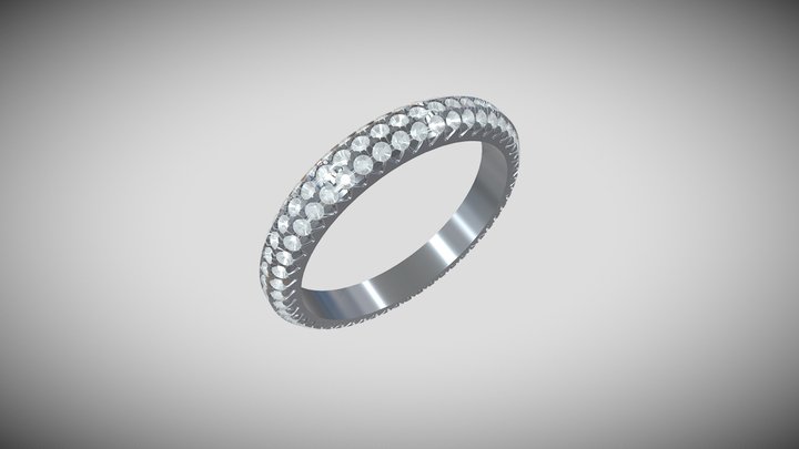 Pave Band 3D Model