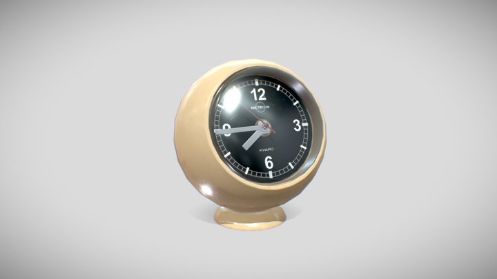 Mantel clock METRON 3D Model