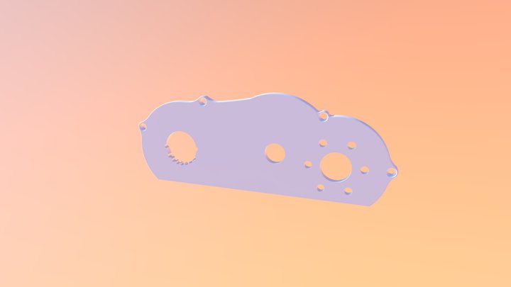 Drive Train Metal Profile 3D Model