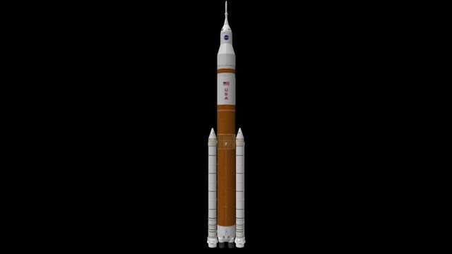 SLS Block 1-B 'Un-painted' 3D Model