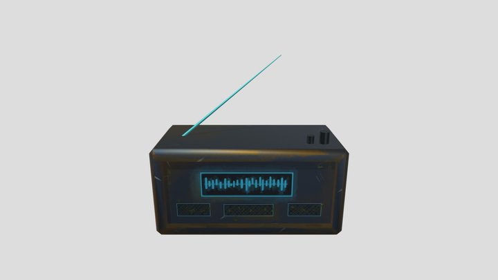 Abondoned Futuristic Radio 3D Model
