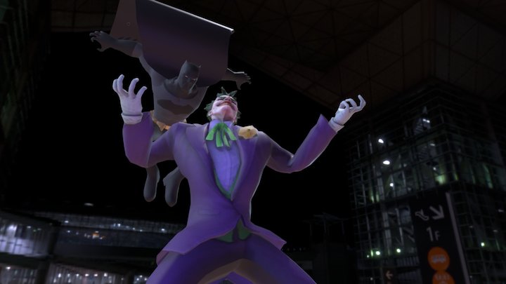 Joker Vs Batman 3D Model