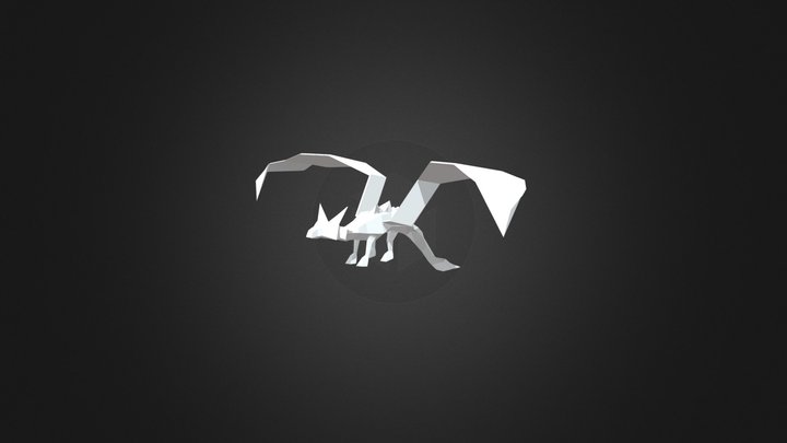Low Poly Dragon 3D Model