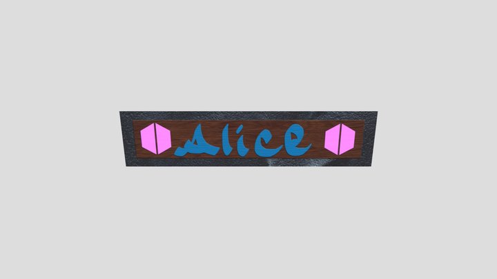 NamePlate 3D Model